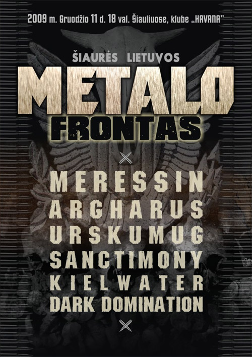 ŠIAURĖS LIETUVOS METALO FRONTAS: afiša